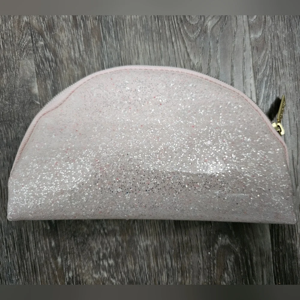 Tarte cosmetics pink glitter makeup‎ bag